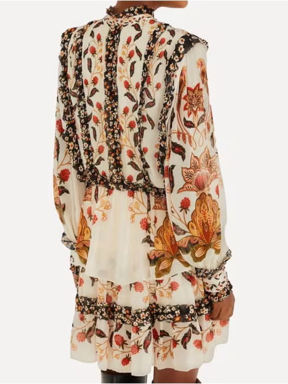 NWT Farm Rio Cream Berry Garden Mini Dress sz L - Picture 8 of 8